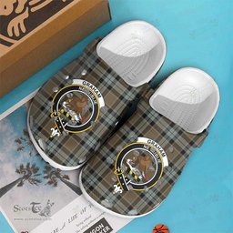 Scottish Graham of Menteith Weathered Clan Tartan Clogs - Crest Classic Scottish Plaid Tartan Plaid - ScotsTee - scotstee.com