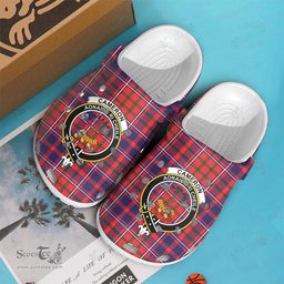 Scottish Cameron of Lochiel Modern Clan Tartan Clogs - Crest Classic Scottish Plaid Tartan Plaid - ScotsTee - scotstee.com