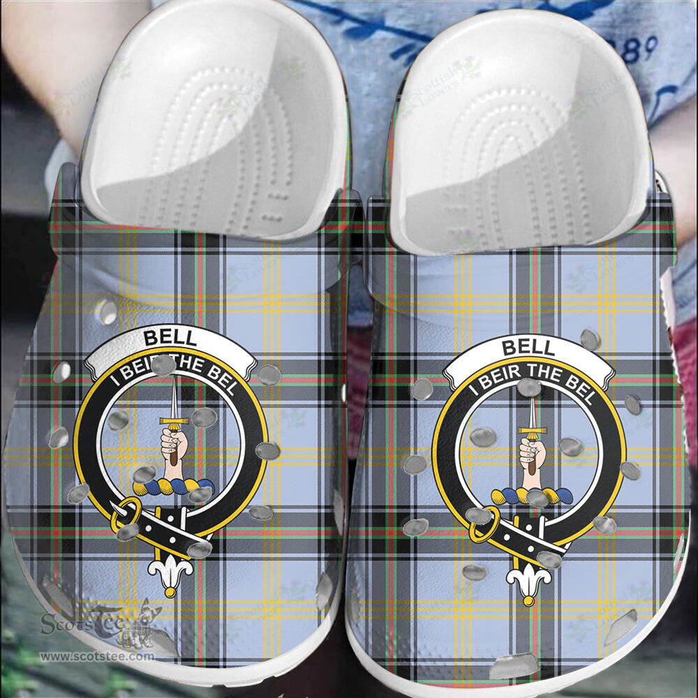 Scottish Bell of the Borders Clan Tartan Clogs - Crest Classic Scottish Plaid Tartan Plaid - ScotsTee - scotstee.com