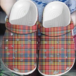 Scottish Drummond of Strathallan Clan Tartan Clogs - Classic Scottish Plaid Tartan Plaid - ScotsTee - scotstee.com