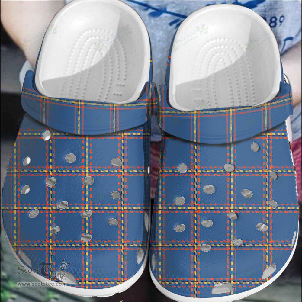 Scottish MacLaine of Loch Buie Hunting Ancient Clan Tartan Clogs - Classic Scottish Plaid Tartan Plaid - ScotsTee - scotstee.com