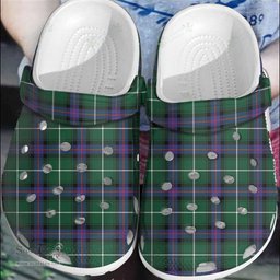 Scottish MacDonald of the Isles Hunting Modern Clan Tartan Clogs - Classic Scottish Plaid Tartan Plaid - ScotsTee - scotstee.com
