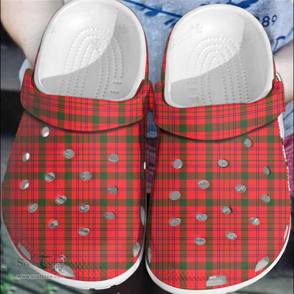 Scottish MacDonnell of Keppoch Modern Clan Tartan Clogs - Classic Scottish Plaid Tartan Plaid - ScotsTee - scotstee.com