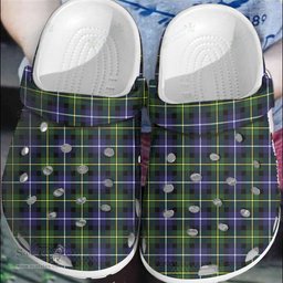 Scottish MacNeill of Barra Modern Clan Tartan Clogs - Classic Scottish Plaid Tartan Plaid - ScotsTee - scotstee.com