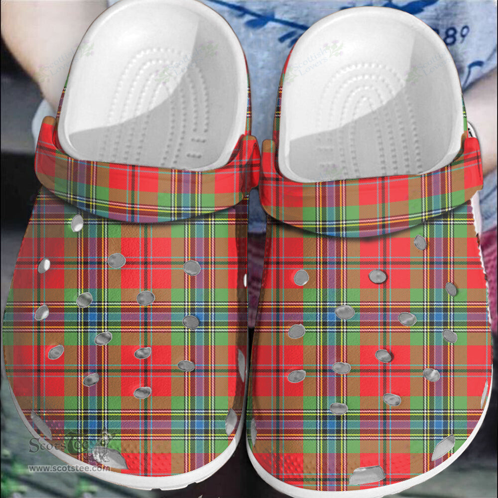 Scottish MacLean of Duart Modern Clan Tartan Clogs - Classic Scottish Plaid Tartan Plaid - ScotsTee - scotstee.com