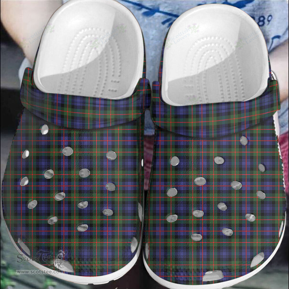 Scottish Murray of Atholl Modern Clan Tartan Clogs - Classic Scottish Plaid Tartan Plaid - ScotsTee - scotstee.com