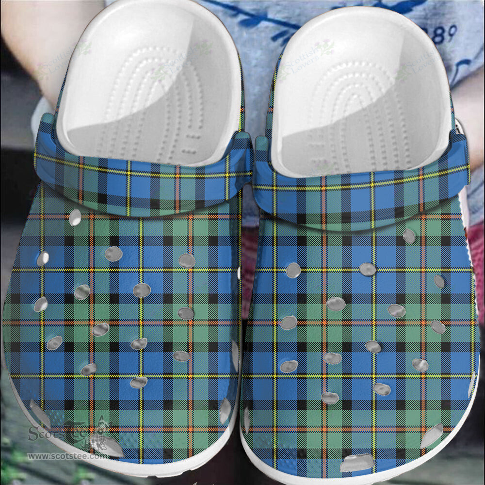 Scottish MacLeod of Harris Ancient Clan Tartan Clogs - Classic Scottish Plaid Tartan Plaid - ScotsTee - scotstee.com