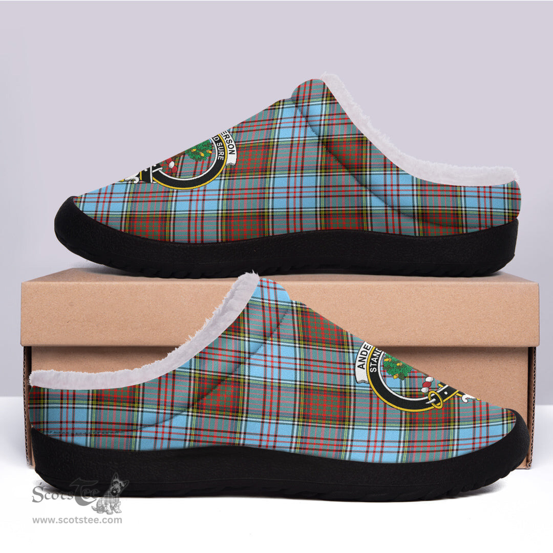 Looking for Scottish Anderson Ancient Clan Tartan Fleece Slippers - Crest Classic? Check out our collection of Tartan T-shirts! Shop now at Scottishplaid.co!