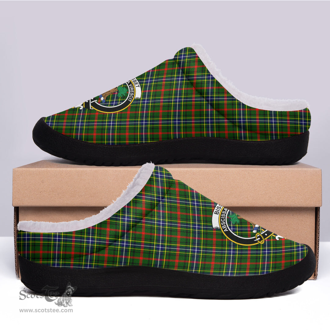 Looking for Scottish Bisset Clan Tartan Fleece Slippers - Crest Classic? Check out our collection of Tartan T-shirts! Shop now at Scottishplaid.co!