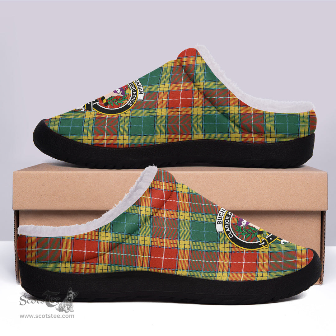 Looking for Scottish Buchanan Old Sett Clan Tartan Fleece Slippers - Crest Classic? Check out our collection of Tartan T-shirts! Shop now at Scottishplaid.co!