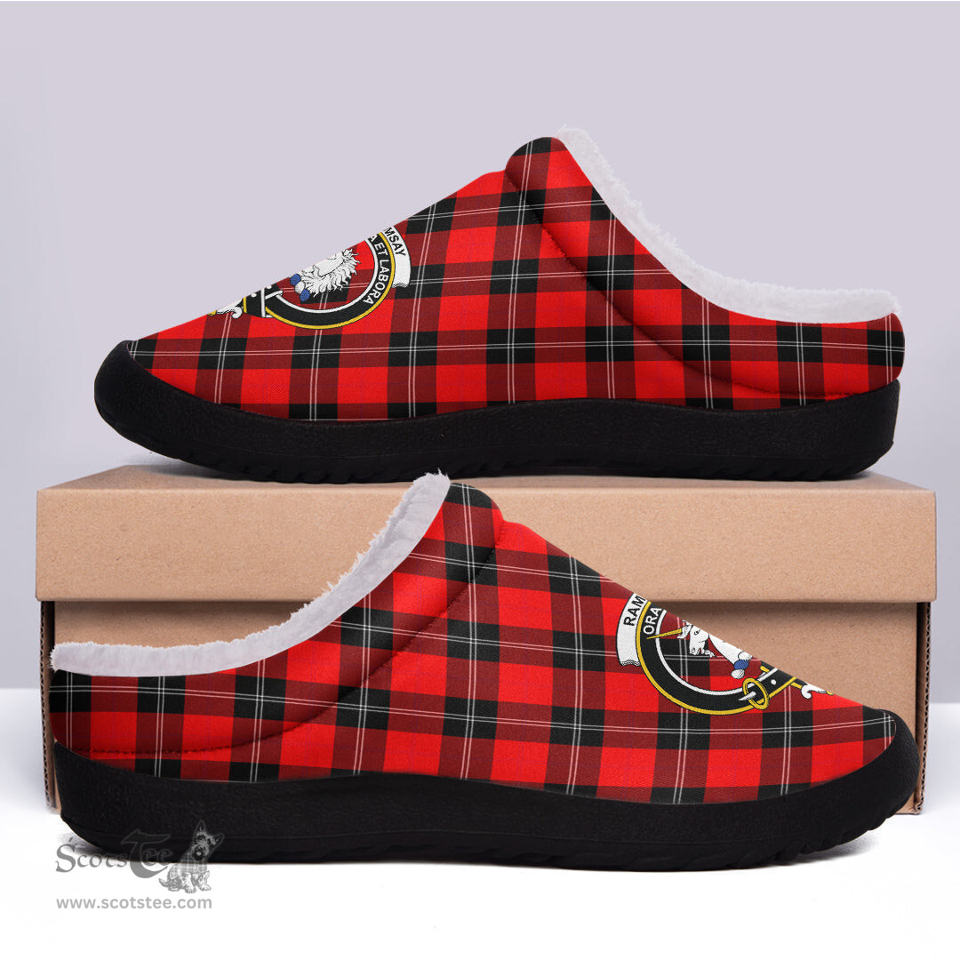 Looking for Scottish Ramsay Modern Clan Tartan Fleece Slippers - Crest Classic? Check out our collection of Tartan T-shirts! Shop now at Scottishplaid.co!