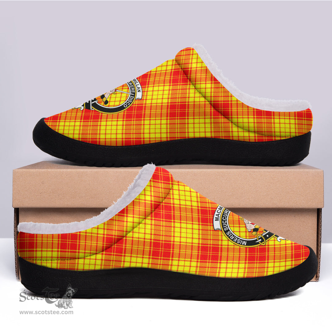 Looking for Scottish MacMillan Clan Clan Tartan Fleece Slippers - Crest Classic? Check out our collection of Tartan T-shirts! Shop now at Scottishplaid.co!