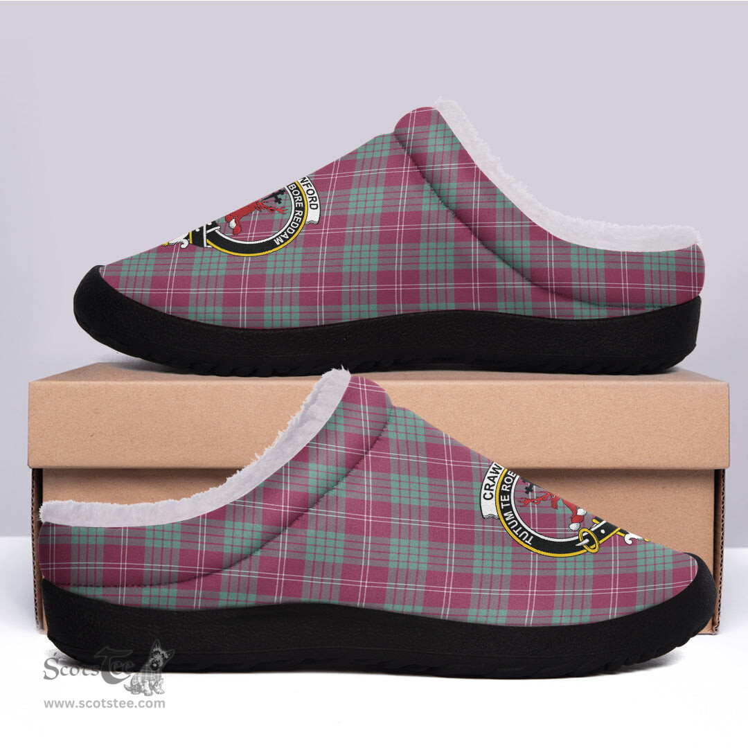 Looking for Scottish Crawford Ancient Clan Tartan Fleece Slippers - Crest Classic? Check out our collection of Tartan T-shirts! Shop now at Scottishplaid.co!