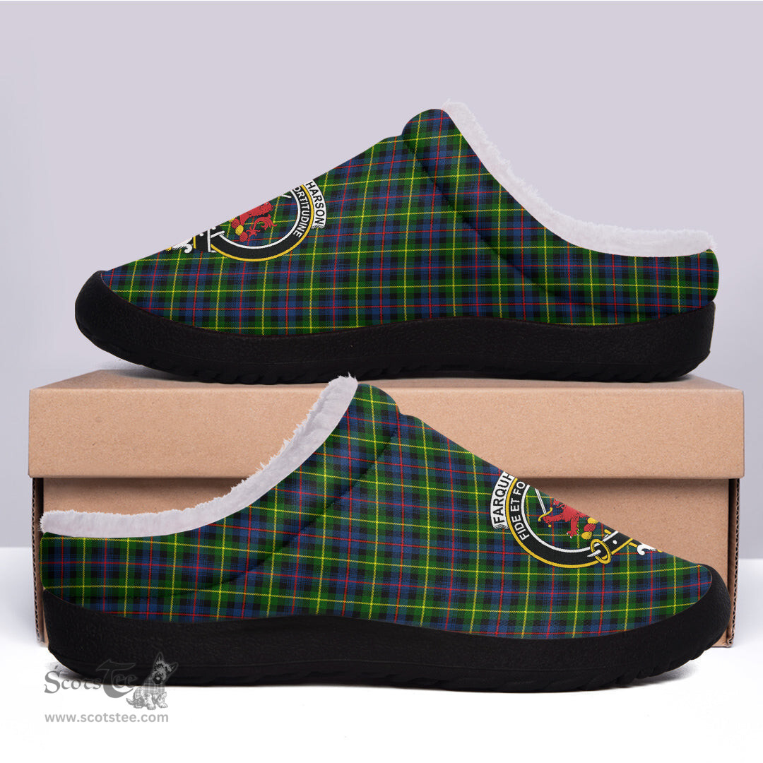 Looking for Scottish Farquharson Modern Clan Tartan Fleece Slippers - Crest Classic? Check out our collection of Tartan T-shirts! Shop now at Scottishplaid.co!