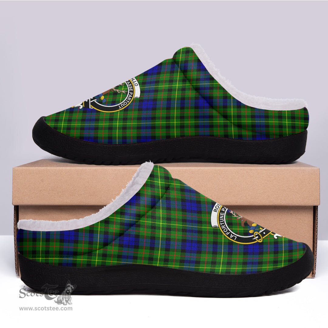 Looking for Scottish Rollo Modern Clan Tartan Fleece Slippers - Crest Classic? Check out our collection of Tartan T-shirts! Shop now at Scottishplaid.co!