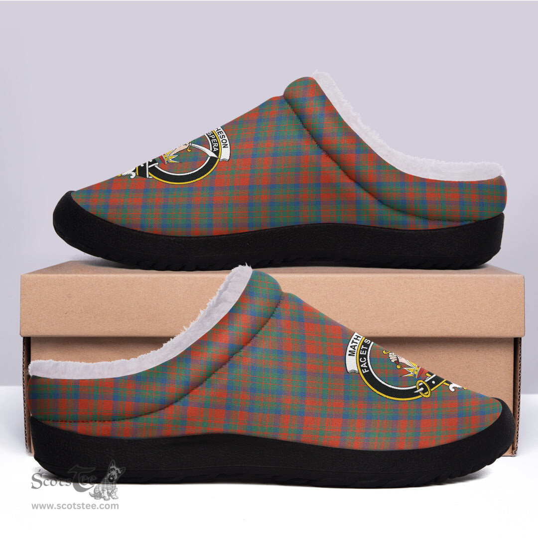 Looking for Scottish Matheson Ancient Clan Tartan Fleece Slippers - Crest Classic? Check out our collection of Tartan T-shirts! Shop now at Scottishplaid.co!
