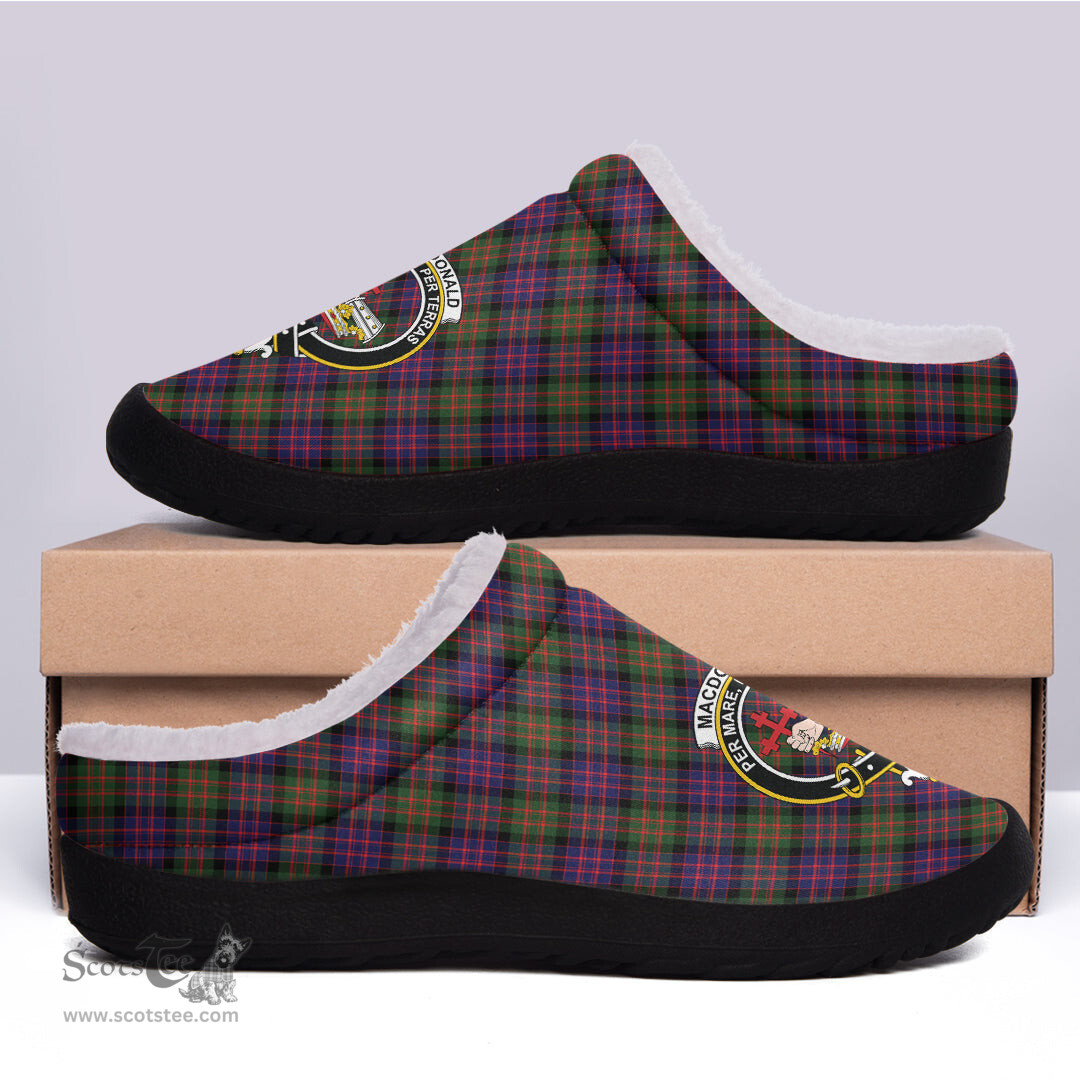 Looking for Scottish MacDonald Modern Clan Tartan Fleece Slippers - Crest Classic? Check out our collection of Tartan T-shirts! Shop now at Scottishplaid.co!
