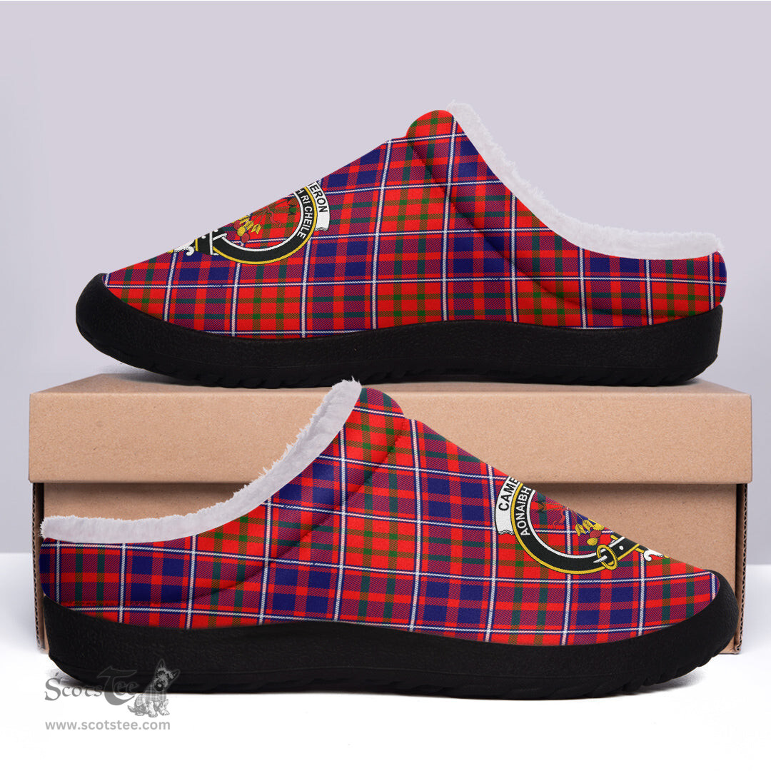 Looking for Scottish Cameron of Lochiel Modern Clan Tartan Fleece Slippers - Crest Classic? Check out our collection of Tartan T-shirts! Shop now at Scottishplaid.co!