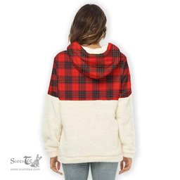 Scottish Wemyss Clan Tartan Flannel Hoodie Women - Crest Classic Scottish Plaid Tartan Plaid