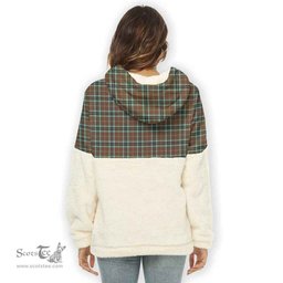 Scottish Thomson Hunting Modern Clan Tartan Flannel Hoodie Women - Classic Scottish Plaid Tartan Plaid