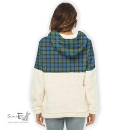 Scottish Smith Ancient Clan Tartan Flannel Hoodie Women - Classic Scottish Plaid Tartan Plaid