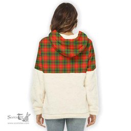 Scottish Turnbull Dress Clan Tartan Flannel Hoodie Women - Classic Scottish Plaid Tartan Plaid