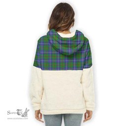 Scottish Turnbull Hunting Clan Tartan Flannel Hoodie Women - Classic Scottish Plaid Tartan Plaid