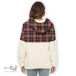Scottish Norwegian Night Clan Tartan Flannel Hoodie Women - Classic Scottish Plaid Tartan Plaid