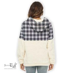 Scottish MacRae Dress Modern Clan Tartan Flannel Hoodie Women - Classic Scottish Plaid Tartan Plaid
