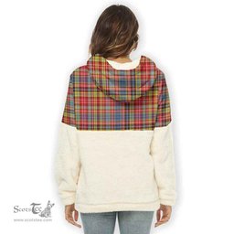 Scottish Ogilvie of Airlie Ancient Clan Tartan Flannel Hoodie Women - Classic Scottish Plaid Tartan Plaid
