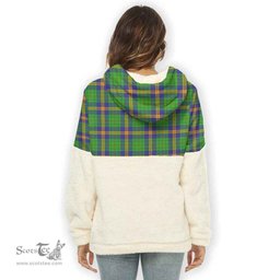 Scottish New Mexico Clan Tartan Flannel Hoodie Women - Classic Scottish Plaid Tartan Plaid