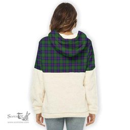 Scottish Shaw Modern Clan Tartan Flannel Hoodie Women - Classic Scottish Plaid Tartan Plaid