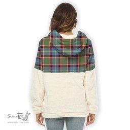 Scottish Norvel Clan Tartan Flannel Hoodie Women - Crest Classic Scottish Plaid Tartan Plaid