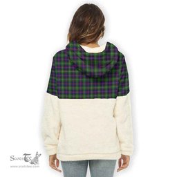 Scottish Malcolm Modern Clan Tartan Flannel Hoodie Women - Classic Scottish Plaid Tartan Plaid