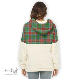Scottish Muirhead Clan Tartan Flannel Hoodie Women - Classic Scottish Plaid Tartan Plaid