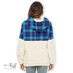 Scottish McKerrell Clan Tartan Flannel Hoodie Women - Classic Scottish Plaid Tartan Plaid