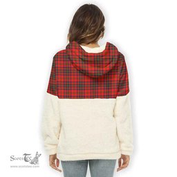 Scottish Matheson Clan Tartan Flannel Hoodie Women - Crest Classic Scottish Plaid Tartan Plaid