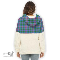 Scottish Ralston Clan Tartan Flannel Hoodie Women - Crest Classic Scottish Plaid Tartan Plaid