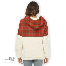 Scottish Scott Modern Clan Tartan Flannel Hoodie Women - Classic Scottish Plaid Tartan Plaid
