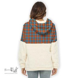 Scottish MacLachlan Ancient Clan Tartan Flannel Hoodie Women - Classic Scottish Plaid Tartan Plaid