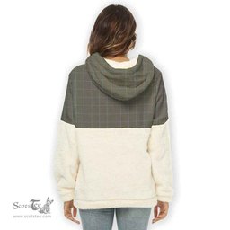 Scottish Haig Check Clan Tartan Flannel Hoodie Women - Classic Scottish Plaid Tartan Plaid