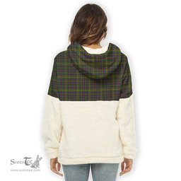 Scottish Hall Clan Tartan Flannel Hoodie Women - Classic Scottish Plaid Tartan Plaid