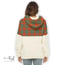 Scottish MacGregor Clan Tartan Flannel Hoodie Women - Crest Classic Scottish Plaid Tartan Plaid