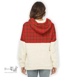 Scottish MacDonnell of Keppoch Modern Clan Tartan Flannel Hoodie Women - Classic Scottish Plaid Tartan Plaid