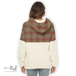Scottish MacGillivray Hunting Ancient Clan Tartan Flannel Hoodie Women - Classic Scottish Plaid Tartan Plaid