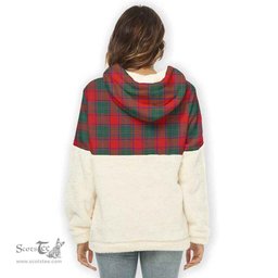 Scottish MacPhail Clan Tartan Flannel Hoodie Women - Classic Scottish Plaid Tartan Plaid