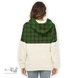 Scottish Kincaid Modern Clan Tartan Flannel Hoodie Women - Classic Scottish Plaid Tartan Plaid