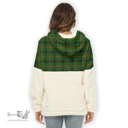 Scottish Kincaid Clan Tartan Flannel Hoodie Women - Crest Classic Scottish Plaid Tartan Plaid