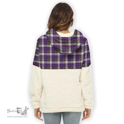 Scottish MacDonald Dress Modern Clan Tartan Flannel Hoodie Women - Classic Scottish Plaid Tartan Plaid