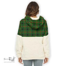 Scottish Lennox (Lennox Kincaid) Clan Tartan Flannel Hoodie Women - Crest Classic Scottish Plaid Tartan Plaid